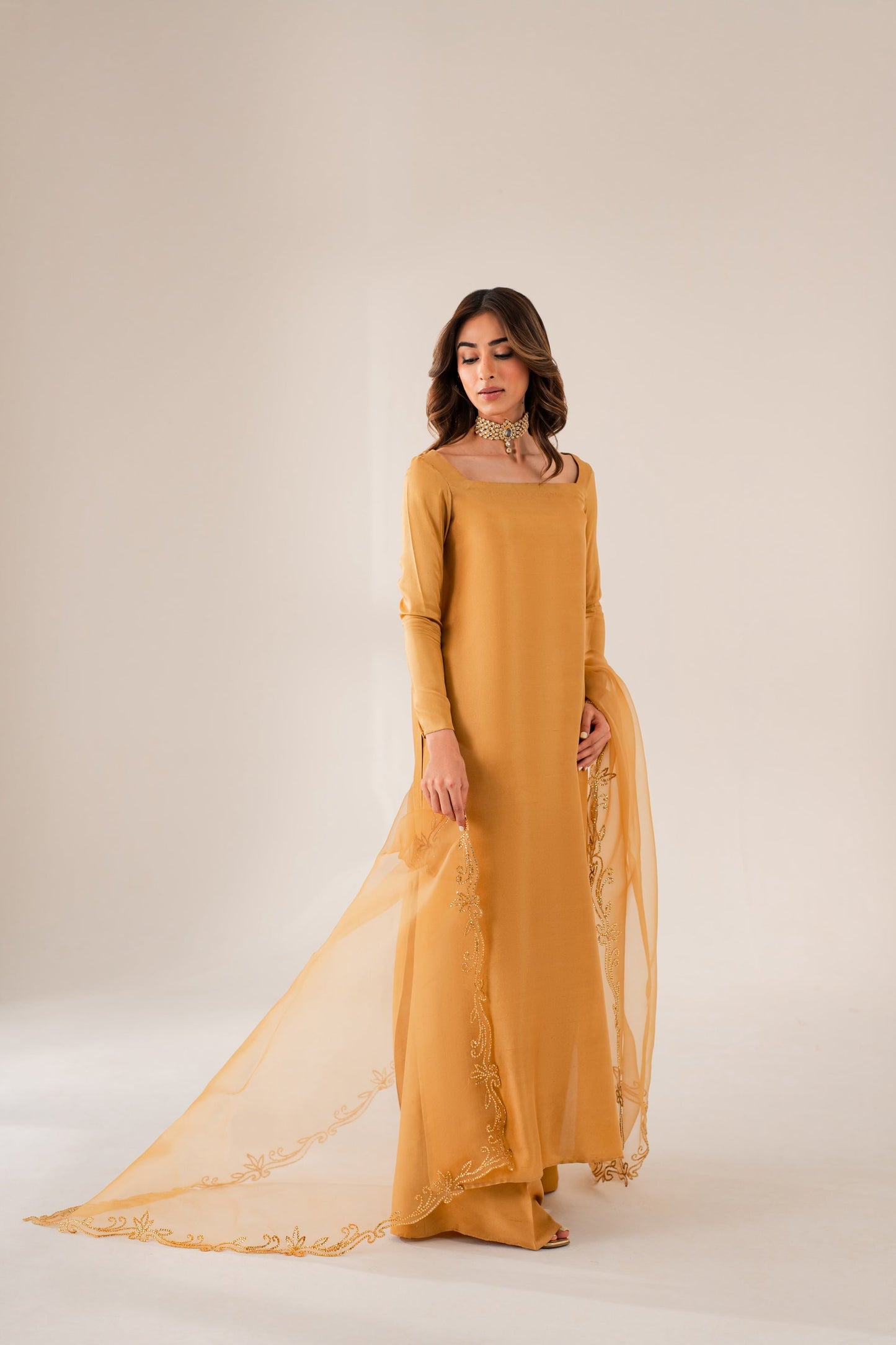 Summer wear handmade stitch dress-Blush