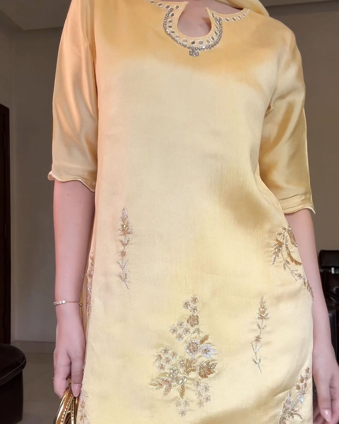 Summer wear handmade stitch dress-Nazneen