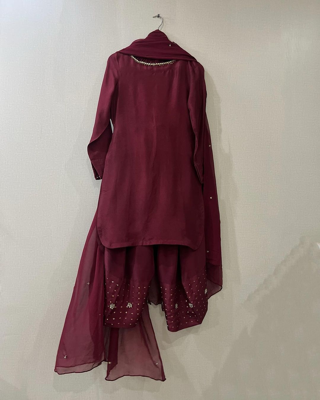 Marjan- Silk handmade stitch dress