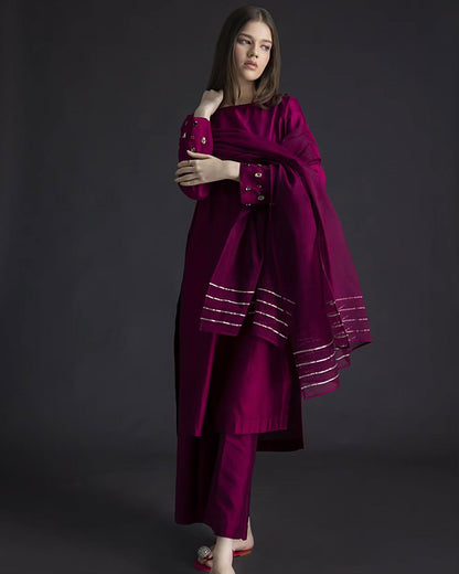 Summer wear handmade stitch dress- Gems