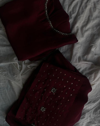 Summer wear handmade stitch dress- Marjan