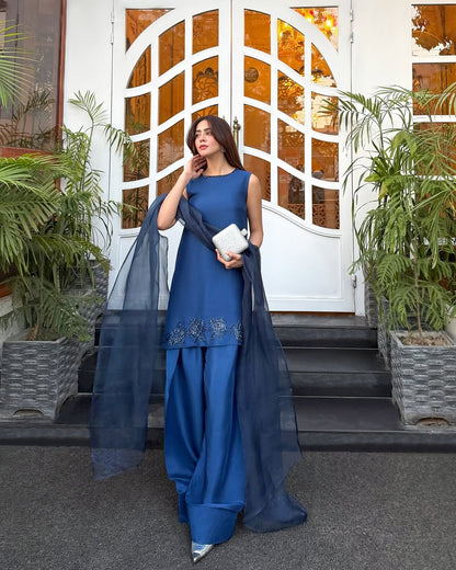 Summer wear handmade stitch dress- Laraib