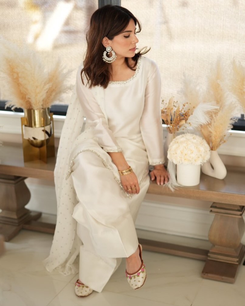 Summer wear handmade stitch dress- Sehar
