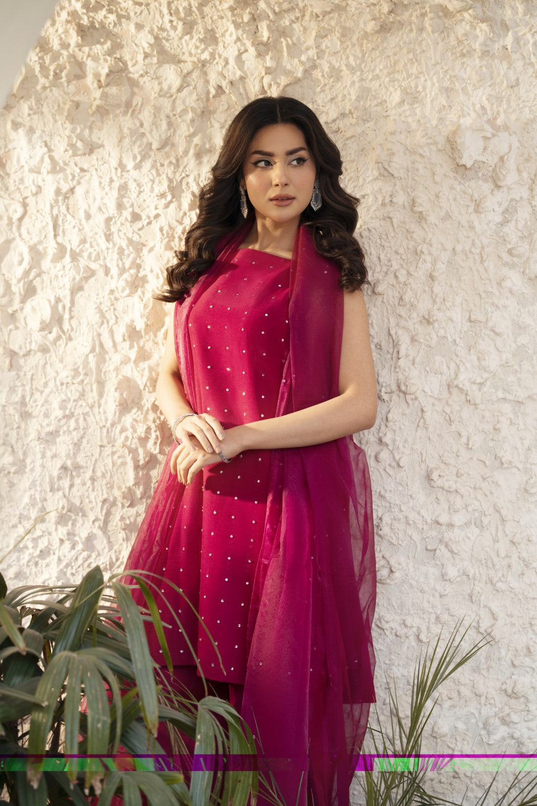 Summer wear handmade stitch dress- Roshni