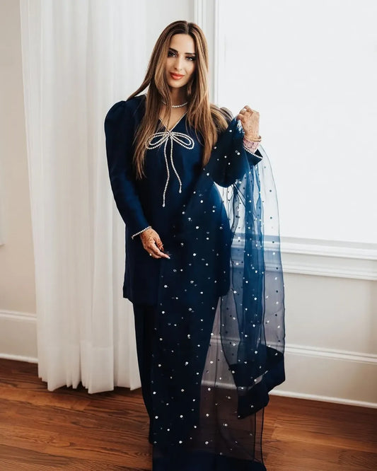 Summer wear handmade stitch dress- Dazzle