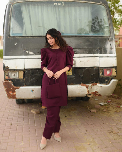Summer wear handmade stitch dress-soft soul basic