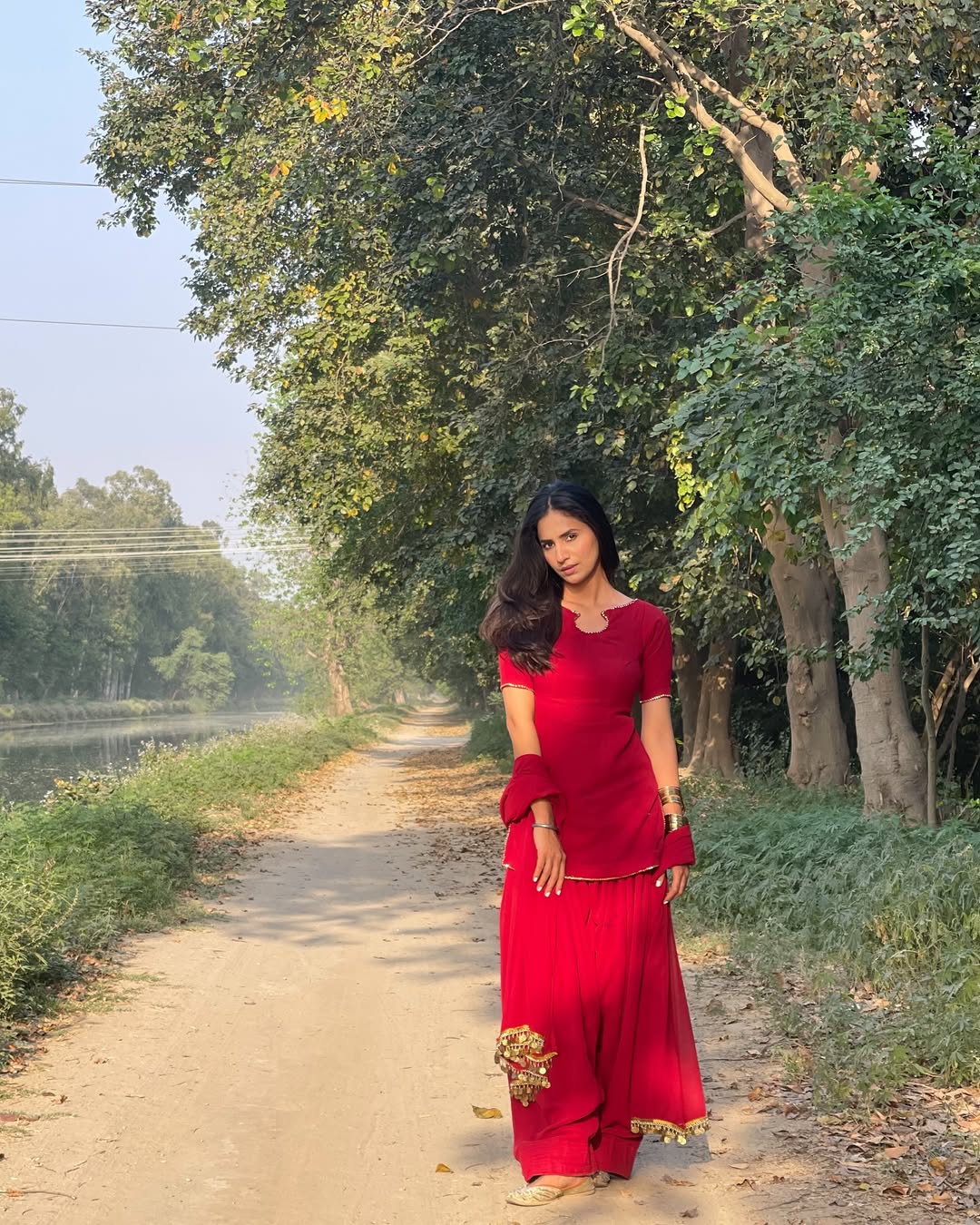 Summer wear handmade stitch dress-Gullbahar