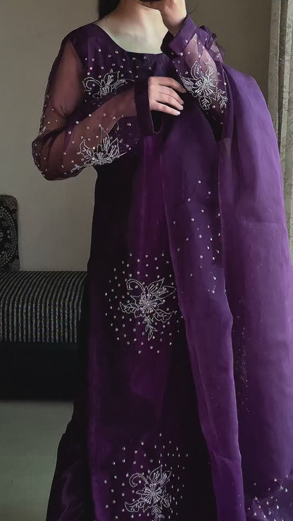 Summer wear handmade stitch dress-Gulshan