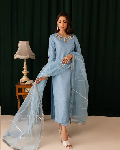 Summer wear handmade stitch dress- Akas