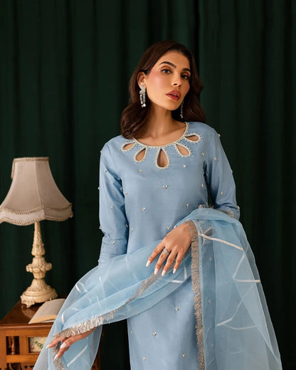 Summer wear handmade stitch dress- Akas
