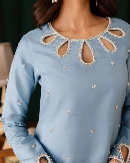 Summer wear handmade stitch dress- Akas