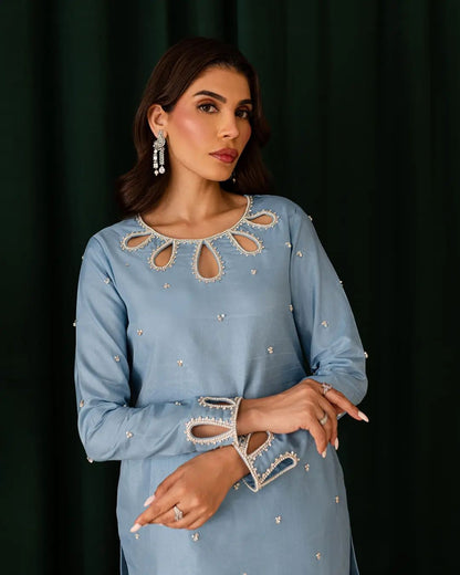 Summer wear handmade stitch dress- Akas