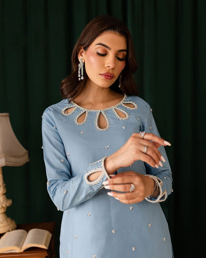 Summer wear handmade stitch dress- Akas